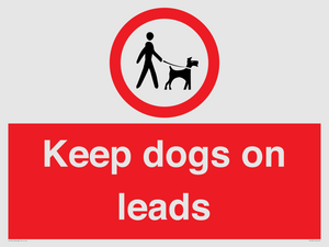 Keep dogs on leads